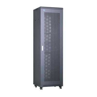 China 19'' Server Rack Cabinet Structured Cabling Cabinet Mesh Door 42U for sale