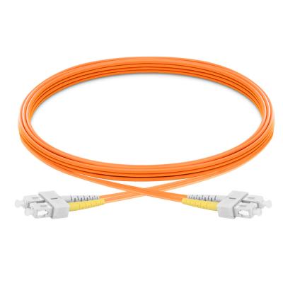 China Cordón de remiendo a dos caras de la fibra óptica del cable del remiendo del SC OM1 del SC en venta