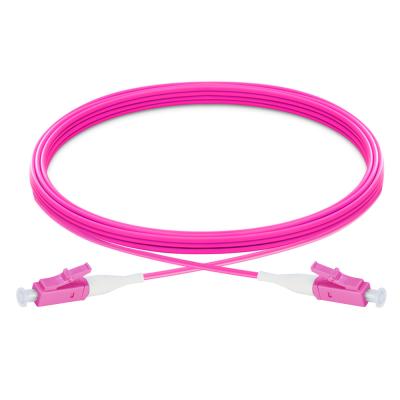 China Multimode OM4 Fiber Optic Patch Cord LC LC PVC Sheath for sale