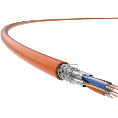 China Bulkethernet-Kabelcat7 SFTP 23AWG Vast lichaam omdat pvc-Jasje LAN Cable Te koop