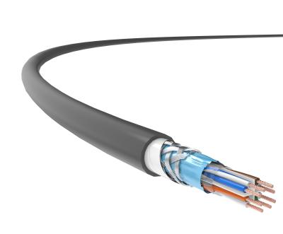 Chine Câble en vrac SFTP CAT6 LAN Cable 23AWG de réseau puisque LSZH lié croisé à vendre