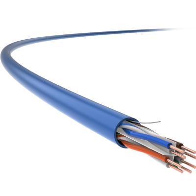 China UTP CAT6 LAN Cable Network Cable 23AWG Bare Copper PVC Jacket for sale