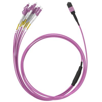 China OM4 ventilam para fora a fuga 1.8mm MPO-LC do cabo de fibra ótica de MPO à venda