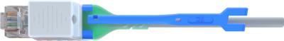 중국 당김 막대가 있는 UTP CAT6 접속 코드 28AWG 좌초된 벌거벗은 구리 PVC 칼집 판매용