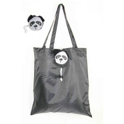 China Reusable Cute Cartoon Folding Shopping Bag Fabric Portable Bag Folded Usable Bag en venta