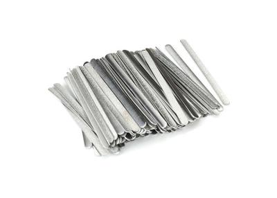 China Flat Nose Bridge Aluminium Solid Bar Strip Wire Clip Tie For Face Cover Making for sale