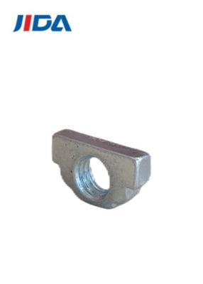 China Q195 M5 Blue White Zinc Coupling Square Weld Nut T Type Step Nut for sale