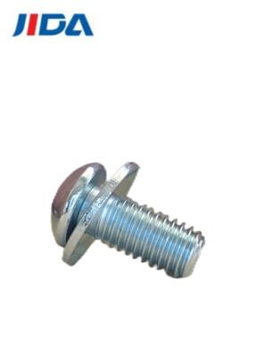 China M8×18mm Grade 8.8 Hexagon Socket Flat Round Pan Head Combination Screw With Washer for sale