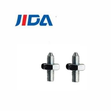 China M2.5 9mm Cone End Hex Head Bolts And Nuts Blue White Zinc Plated for sale
