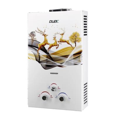 China Flue Exhaust White Painting 10L 20KW Household For Shower Heating for sale