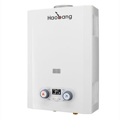 China 6 Liters 1.56GPM Gas Water Heater Instant Heating With Double Knob for sale