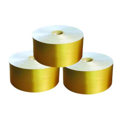 China Golden Silver Metallized Paper Packaging 55GSM Embossing Aluminized Paper for sale