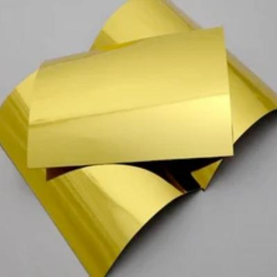 China ODM Golden Metallized Board Paper Packaging Board For Box Packaging for sale