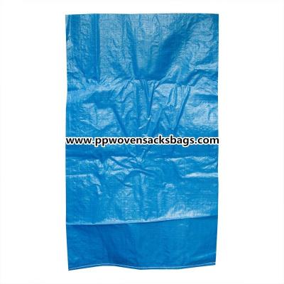 China Durable Blue PP Woven Bags for Packing Chemicals / Industrial Polypropylene Sacks for sale