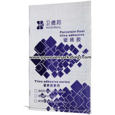 China OEM & ODM Reusable Coated PP Woven Bags Waterproof  for Packing Tiles Adhesive for sale