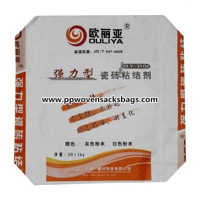 China OEM Eco-friendly Kraft Paper Valve Sealed Bags for Tile Adhesive 13.5