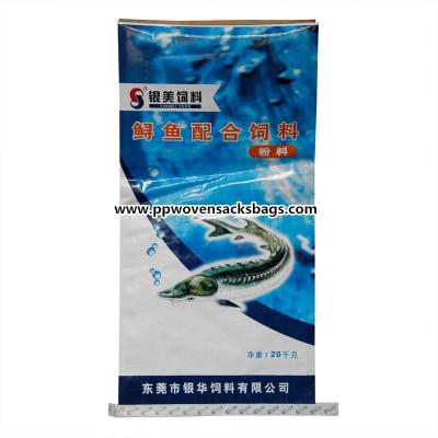 China Sacos laminados filme da embalagem da parte inferior do bloco dos sacos da farinha BOPP PP Wover da alimentação, da farinha & dos peixes à venda