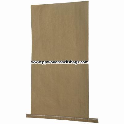 China Kraft Paper / Polypropylene Laminated Woven Sacks for sale