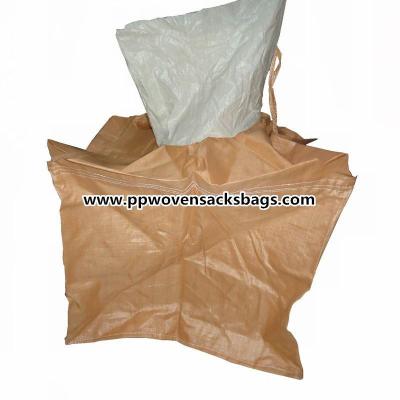 China Moister Proof Large Brown PP Container Bags / Jumbo Bag for Packing Sand or Cement for sale
