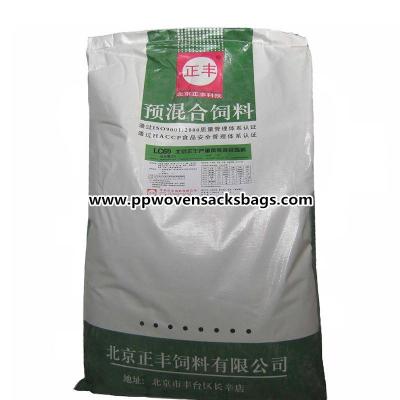 China BOPP Film Laminated PP Woven Bags for Animal Feed / Animal Food Packaging Bags for sale