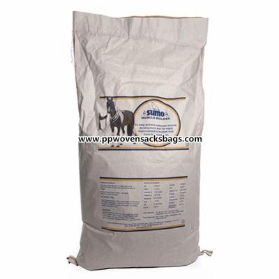 China BOPP Laminated PP Woven Bags for Horse Feed for sale