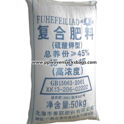 China Sacos de empaquetado tejidos PP de los bolsos del fertilizante en venta