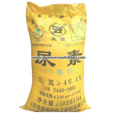 China Custom Woven Polypropylene Packing Sacks , Cement or Fertilizer Bags with Printing for sale