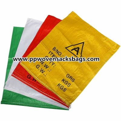 China sacos tecidos PP do saco de compras da Multi-cor para o vestuário/sapatas de empacotamento/alimento à venda