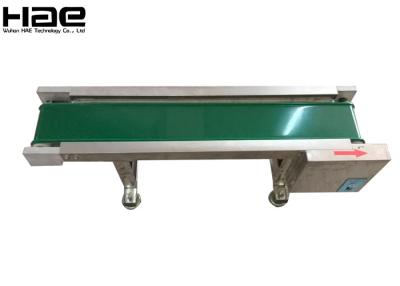China High Stability Rubber Conveyor Belt , Motor Industrial Green PVC Belt Conveyor for sale