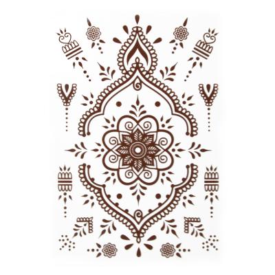 China Temporary Hot Sales Supplies Tattoo Henna Lace Body Art Water Transfer Tattoo Sticker For Wedding Or Party for sale
