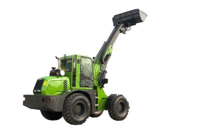 China 2.5 Ton Telescopic Small Bucket Loader 60KW Four Wheel Drive for sale
