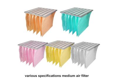 China Clean Room Washable F7 Pocket Bag Air Filters 592x592mm Full size for sale