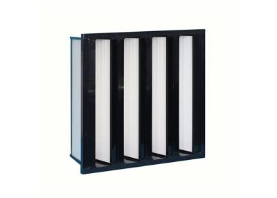 China Medium Efficiency HEPA Combined Deep Pleat Air Filter 4 V Bank W Shape for sale