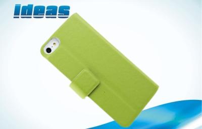 China Green Book Flip Apple iPhone Leather Cases / iPhone5 Stand Cover Case for sale