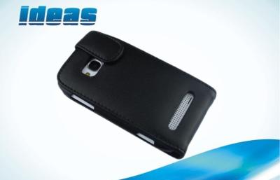 China Caja respetuosa del medio ambiente del teléfono del cuero de Nokia, cubierta auténtica del teléfono de Nokia Lumia 710 del tirón en venta