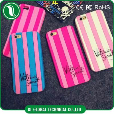 China Strip Design Victoria Secret iPhone 6+ Case / Silicone Cell Phone Cases for sale