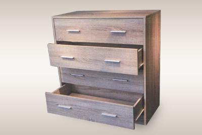 中国 4つの引出しが付いている旧式なカシの材木のベッドサイド・テーブルNightstand 販売のため