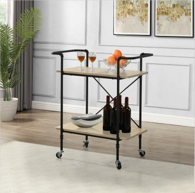 China Customized Mobile Kitchen Serving Trolley Cart For Dinning Room for sale