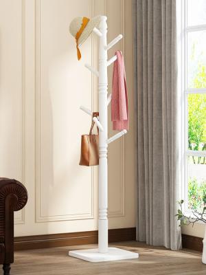 China Freestanding Tree Branch Coat Rack Hanger Stand Wooden Square Base for sale