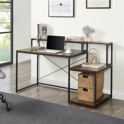 China BSCI Extendable Industrial Study Office Computer Desk Pc Laptop With Storage for sale