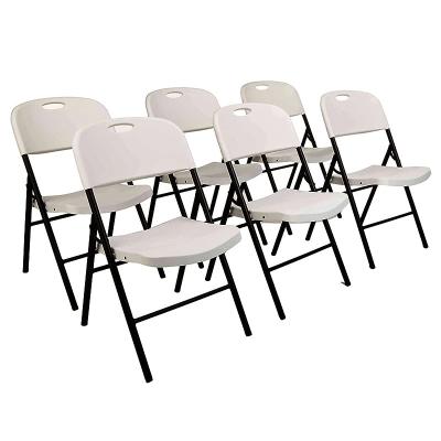 China Stackable Outdoor Portable Foldable Steel Chair Plastic For Events for sale