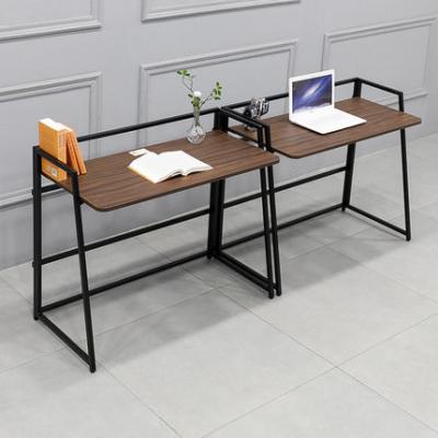 China ODM SGS Foldable Computer Wood And Metal Desk Furniture Small Apartment Office for sale