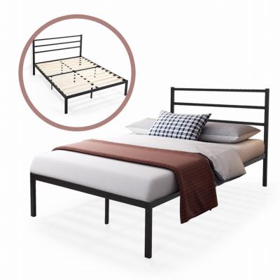 China OEM Wooden Metal Furniture Slats Iron Bed Frame Queen Size for sale