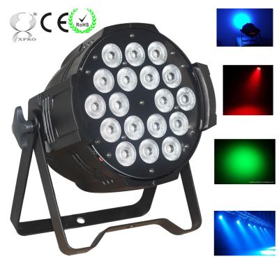 China RGBW Mixed Color LED Wash Lights 13 Channel IP65 18pcs * 10W Energy Saving for sale