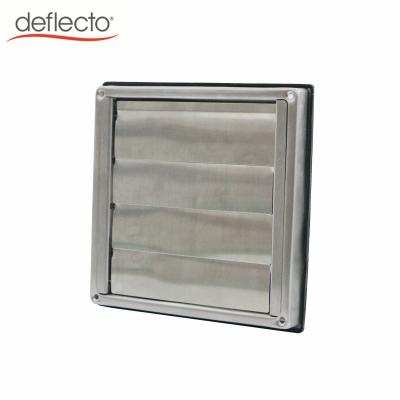 China External Fan cover Stainless Steel Louvered Vents 304 Gravity Flap Wall Vent Cowl for sale