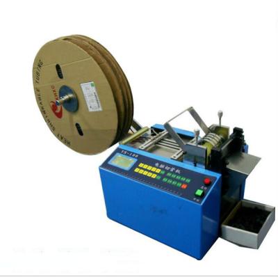 China Flat Ribbon Automatic Webbing Cutting Machines Fast Speed Adjustable Cut Length for sale