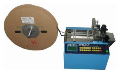 China High Accuracy Automatic Webbing Cutting Machines Elastic Tape For Fiberglass Sleeve for sale