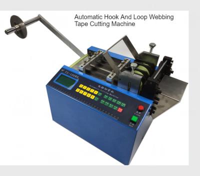 China Hook Loop Velcro Webbing Cutting Machine Cold Blade 0.1-9999MM Length Adjustable for sale