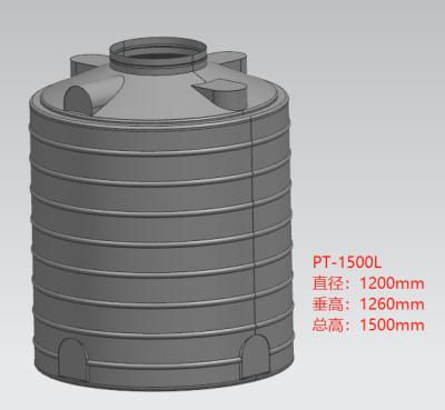 Chine Quinze cent litres de Roto de bâti de dureté élevée en acier de réservoir à vendre