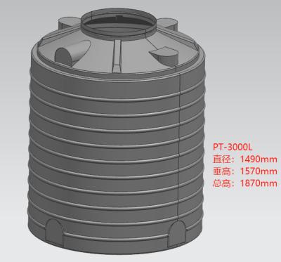 China Three Thousand Liters Roto Moulding Water Tank Aging Resistance for sale